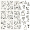 Whaline 294Pcs Wedding Stickers, Romantc Decals, Black Beige